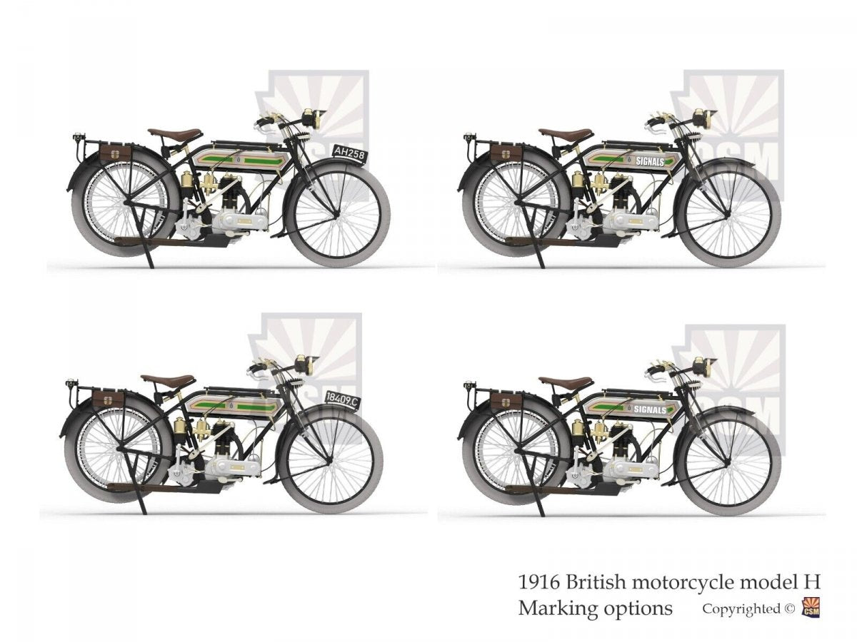 Copper State Models B32-001 Copper State Models B32-001 British Motorcycle Tr.Model H 1/32 – image 6