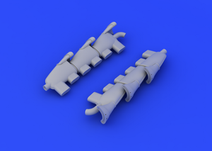 Eduard 648182 Spitfire Mk. V exhaust stacks fishtail 1/48 (AIRFIX) – Bild 3