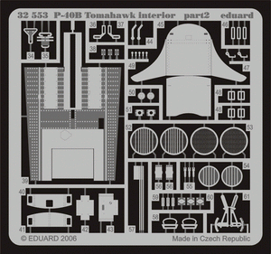 Eduard 32553 P-40B interior 1/32 TRUMPETER – image 2