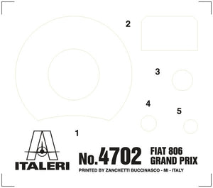 Italeri 4702 FIAT 806 GRAND PRIX 1/12 – imagen 25