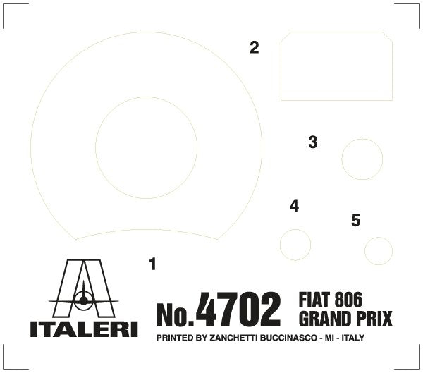 Italeri 4702 FIAT 806 GRAND PRIX 1/12 – imagen 25
