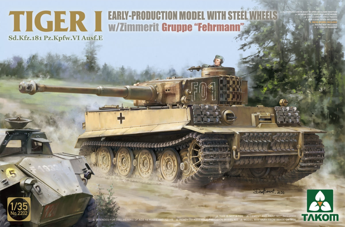 Takom 2201W Double Tiger I Box Limited Edition (Early And Late/Late Command/Michael Wittmann And Michael Wittmann) 1/35 – Bild 4