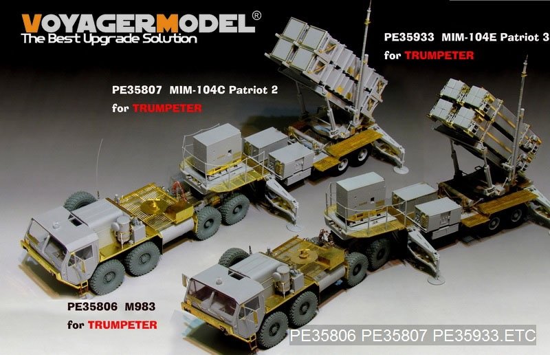 Voyager Model PE35933 Modern U.S. MIM-104F Patriot SAM System PAC-3 Basic For TRUMPETER 01040 1/35 – imagen 19