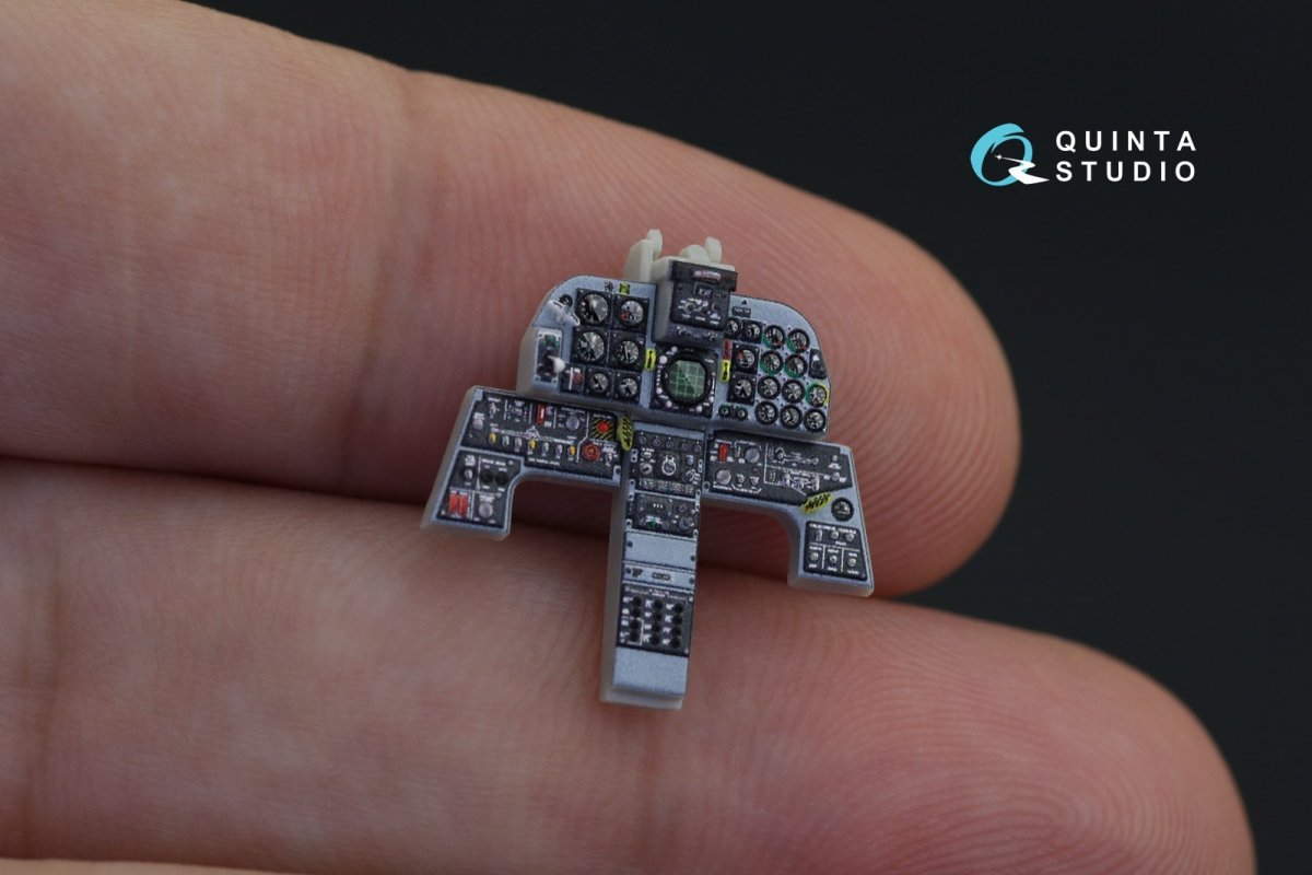 Quinta Studio QD48219 F-5E 3D-Printed &amp;amp; coloured Interior on decal paper (AFV club) 1/48 – imagen 7
