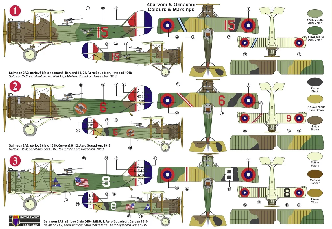 Kovozavody Prostejov KPM0327 Salmson Sal.2A2 „USAS Services“ 1/72 – imagen 2