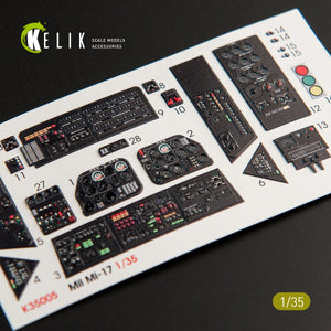 KELIK K35005 MI-17 NATO (BLACK VERSION) INTERIOR 3D DECALS FOR TRUMPETER 1/35 – imagen 2