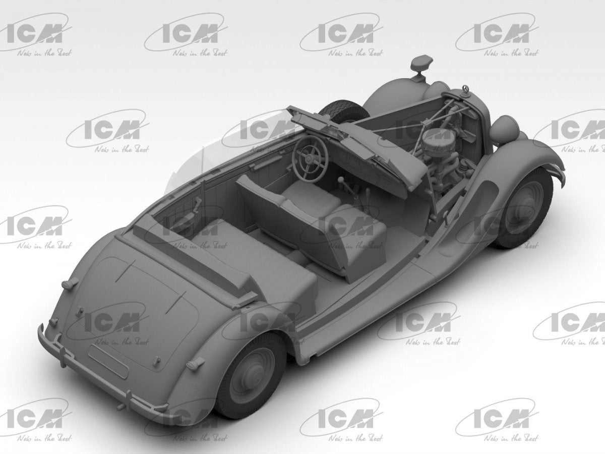 ICM 35542 Typ 320 (W142) Soft Top WWII German staff car 1/35 – immagine 3