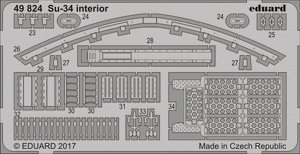 Eduard 49824 Su-34 interior HOBBY BOSS 1/48 – imagen 2