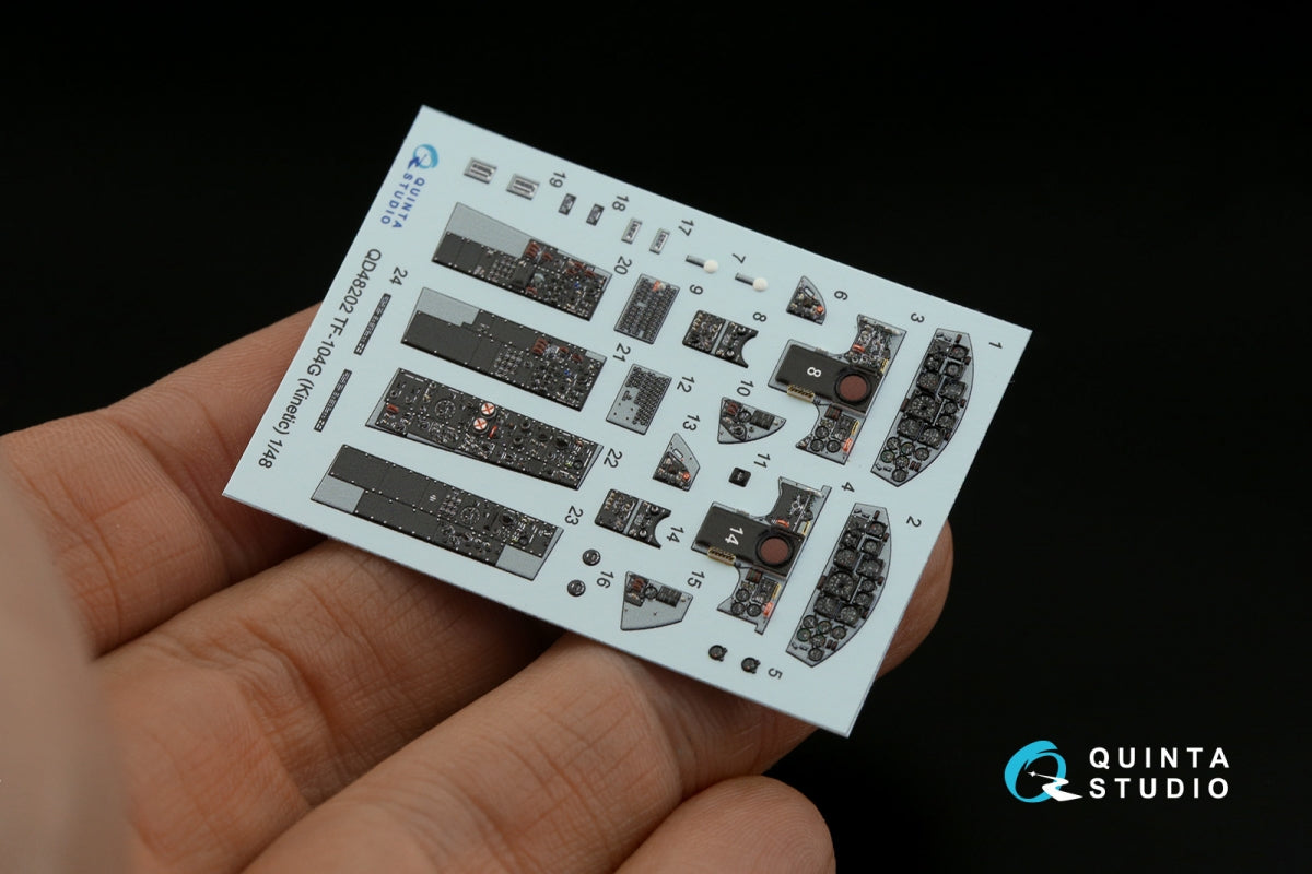 Quinta Studio QD48202 TF-104G 3D-Printed coloured Interior on decal paper (Kinetic) 1/48 – Bild 6