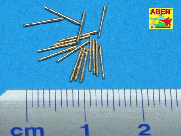 Aber 1/700L-17 Set of 16 pcs 105 mm SFLAK barrels SKC/33nT used in LC/37 mount for German war ships 1/700 – image 2