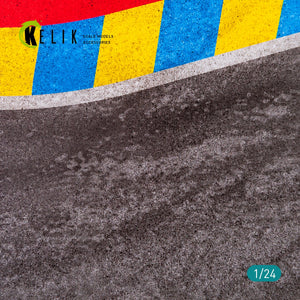 KELIK KS24003 ASPHALT ROAD 24 HOURS OF LE MANS TURN BASE - ACRYLIC 3 MM (180 X 357 MM) 1/24 – immagine 4