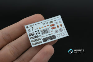 Quinta Studio QD+48569 APA-5D 3D-Printed &amp;amp; coloured Interior on decal paper (KittyHawk/Zimi model) (with 3D-printed resin parts) 1/48 – immagine 4