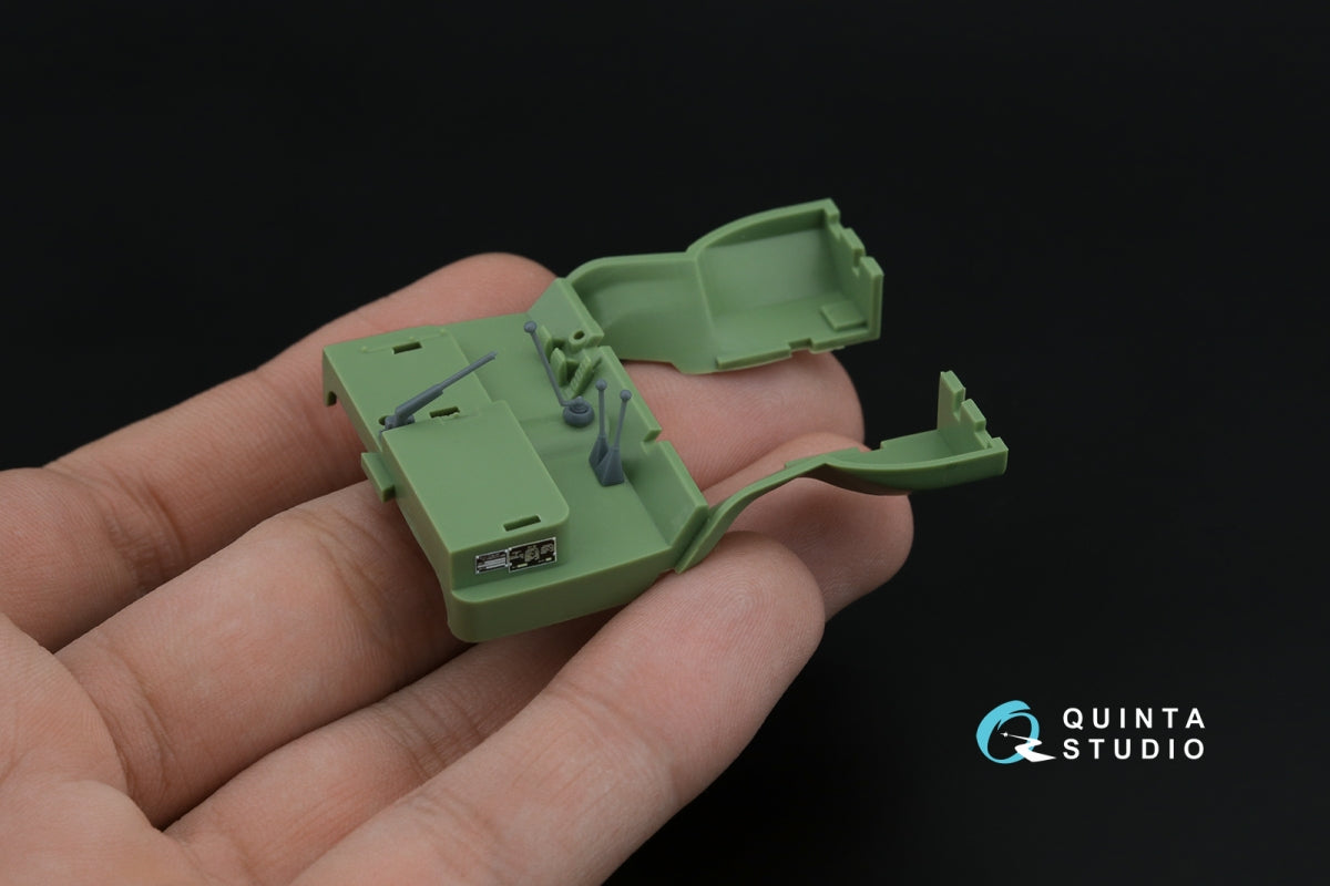 Quinta Studio QD+48569 APA-5D 3D-Printed &amp;amp; coloured Interior on decal paper (KittyHawk/Zimi model) (with 3D-printed resin parts) 1/48 – immagine 7