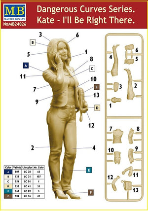 Master Box 24026 Dangerous Curves Series. Kate - I&amp;#39;ll Be Right There 1/24 – imagen 4