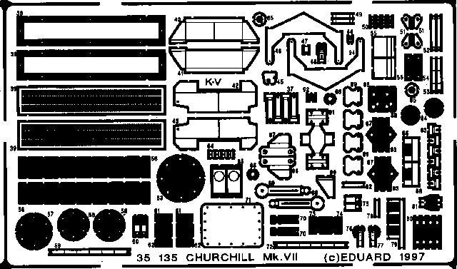 Eduard 35135 Churchill Mk. VII 1/35 Tamiya – imagen 2