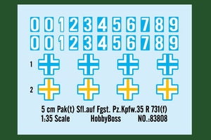 Hobby Boss 83808 5cm Pak auf Fgst. Pz.Kpfw. 35R 731 1/35 – imagen 4