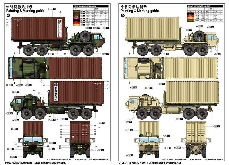 Trumpeter 01053 M1120 HEMTT Load Handing System (LHS) 1/35 – zdjęcie 4