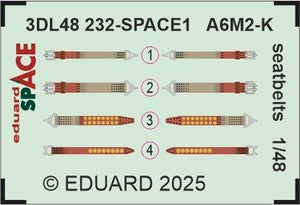 Eduard 3DL48232 A6M2-K seatbelts SPACE EDUARD 1/48 – imagen 3