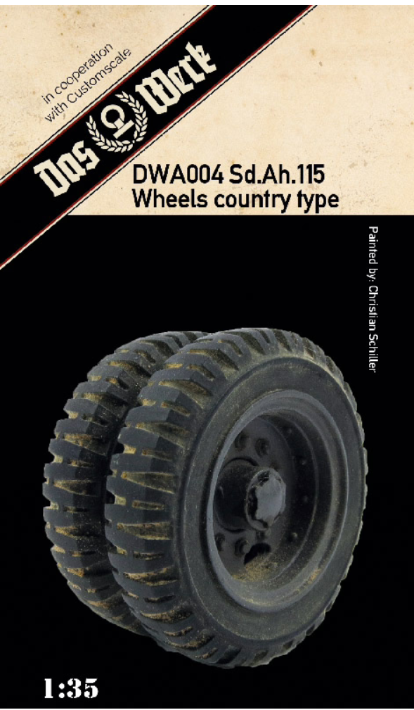 Pneus lestés Das Werk DWA004 pour Sd.Anh. 115 (modèle pays) 1/35