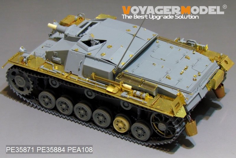 Voyager modèle PE35871 WWII allemand StuG.III Ausf.C/D Basic pour DRAGON 1/35  – image 3