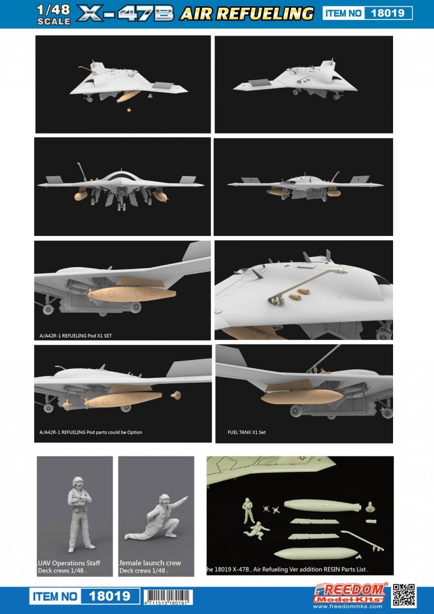 Freedom 18019 US Navy UCAS X-47B Ravitaillement en vol 1/48 – image 3
