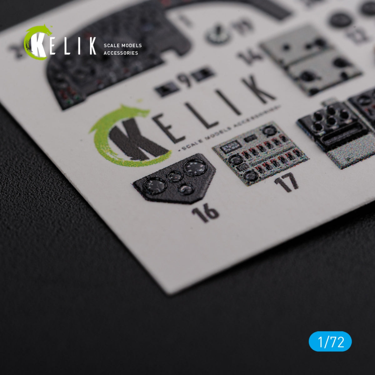 KELIK K72107 KI-21 interior 3D decals for ICM kit 1/72 – zdjęcie 5