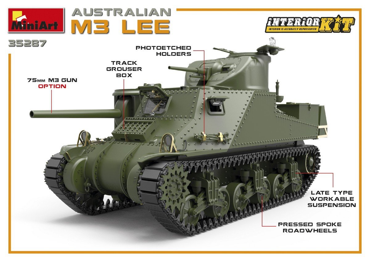 MiniArt 35287 AUSTRALIAN M3 LEE. INTERIOR KIT 1/35 – image 9