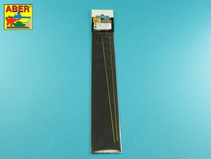 Tiges hexagonales en laiton Aber HR-10, longueur 1,0 mm, 245 mm x 2 pièces. – image 2