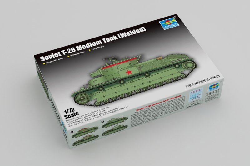 Trumpeter 07150 Soviet T-28 Medium Tank (Welded) 1/72 – Bild 2