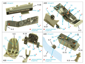 Quinta Studio QD32166 Do 335A-12 3D-Printed &amp;amp; coloured Interior on decal paper (Zoukei-Mura) 1/32 – imagen 3