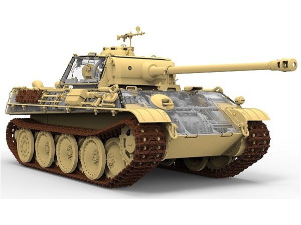 Rye Field Model 5016 Panther Ausf.G Early/Late w/full interior 1/35 – Bild 3