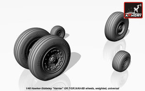 Armory Models AW48405 Hawker-Siddeley Harrier GR.7/GR.9/AV-8B wheels w/ weighted tyres 1/48 – imagen 4