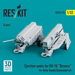 RESKIT RSU32-0094 Ejection seats for OV-10 &amp;quot;Bronco&amp;quot; (2 pcs) for Kitty Hawk/Zimimodel kit (3D Printed) 1/32 – Bild 3