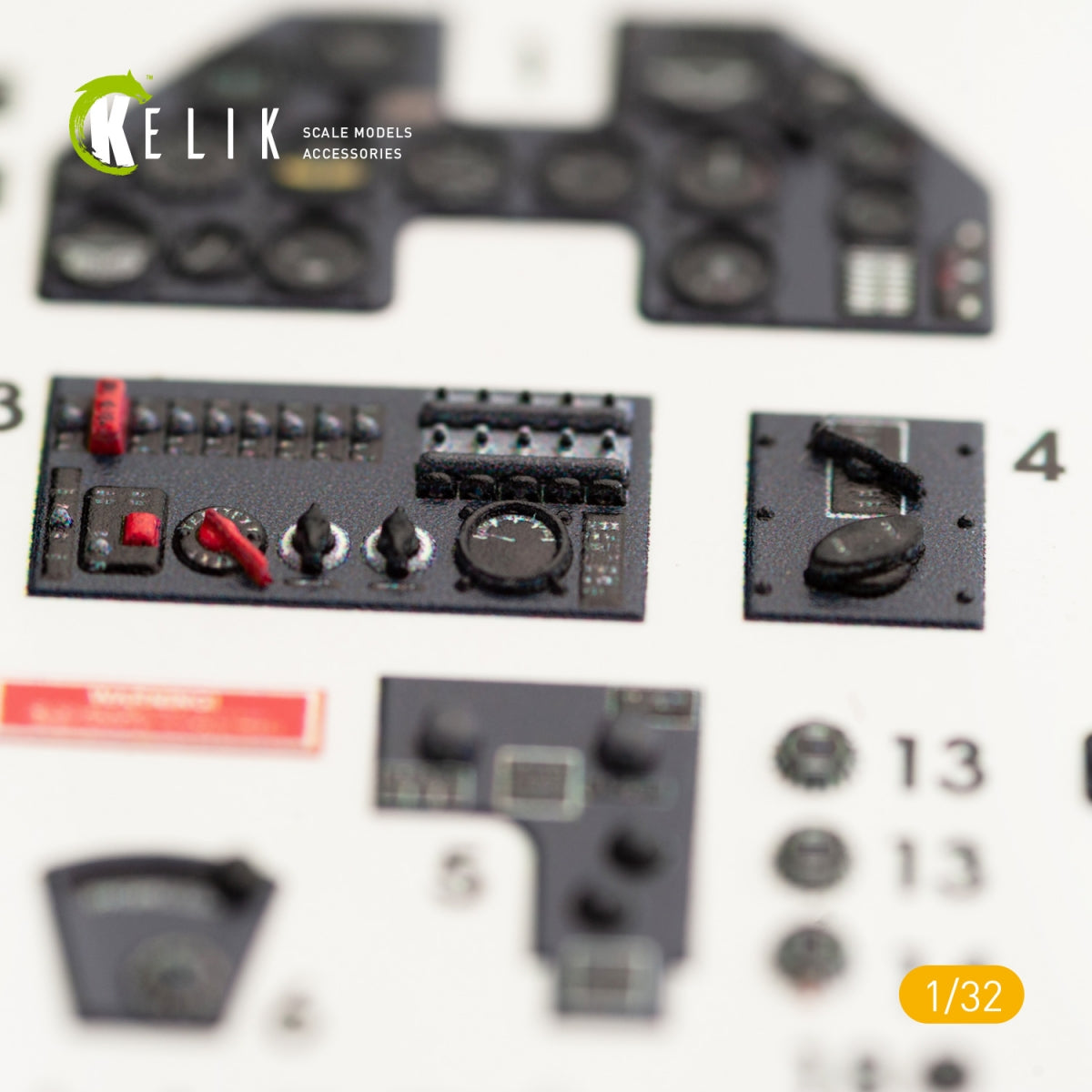 KELIK K32005 P-40M INTERIOR 3D DECALS FOR TRUMPETER KIT 1/32 – immagine 4