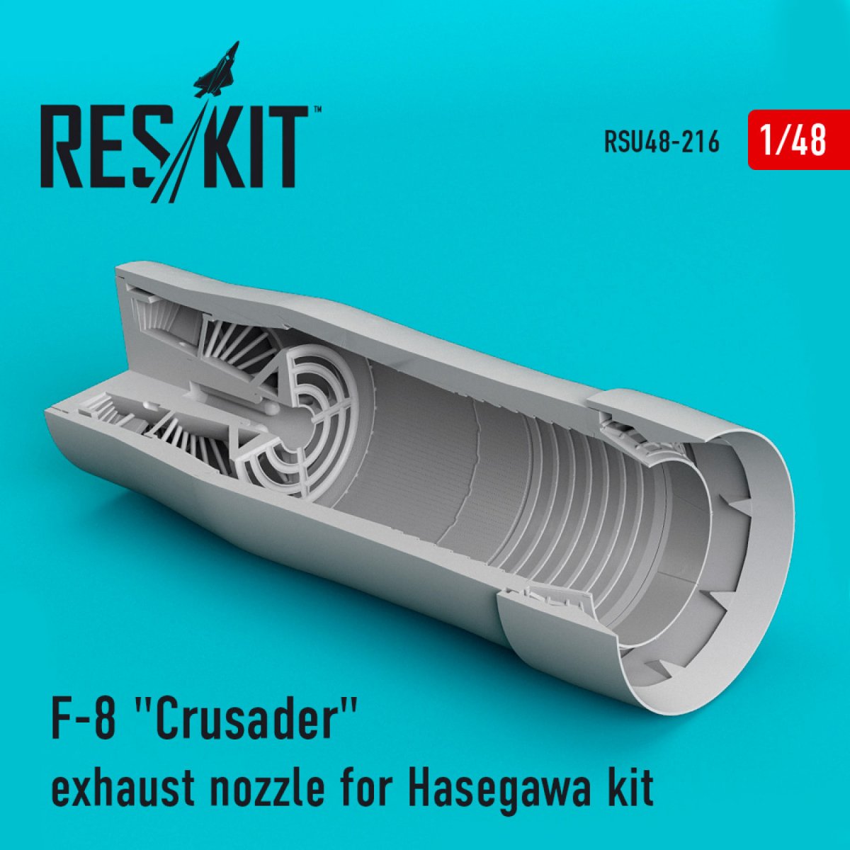 RESKIT RSU48-0216 F-8 "CRUSADER" EXHAUST NOZZLE FOR HASEGAWA KIT 1/48