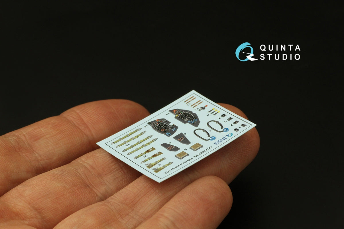 Quinta Studio QD72083 Me 163 3D-Printed &amp;amp; coloured Interior on decal paper (Academy) 1/72 – imagen 4