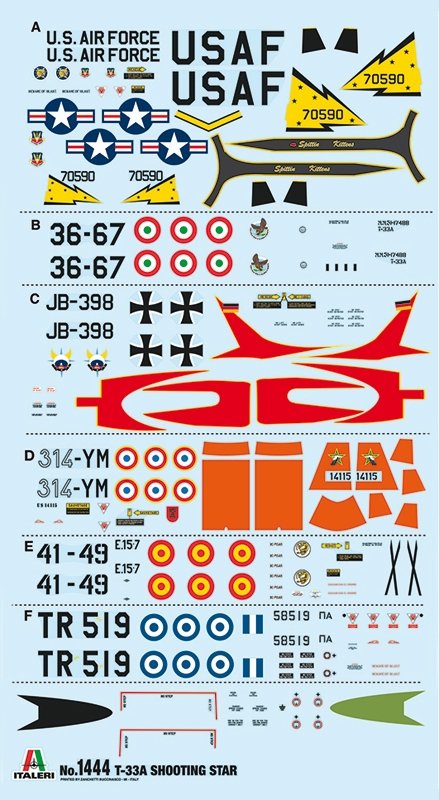 Italeri 1444 T-33A SHOOTING STAR 1/72 – imagen 2