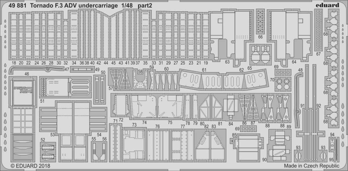Eduard 49881 Tornado F.3 ADV undercarriage REVELL 1/48 – Bild 2