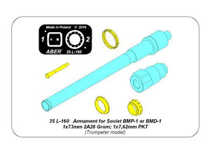 Aber 35L-160 Armament for Soviet BMP-1 or BMD-1 1x73mm 2A28 Grom; 1x7,62mm PKT 1/35 – zdjęcie 9