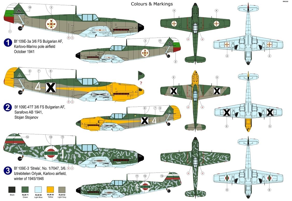 Maquette AZ AZ7677 Bf 109E-3 « Aigles bulgares » au 1/72 – image 2