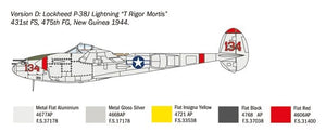 Italeri 1446 P-38J Lightning 1/72 – immagine 8