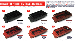Hataka HTK-AS35 German „Red Primer” AFV panel lighting set (6x17ml) – zdjęcie 2