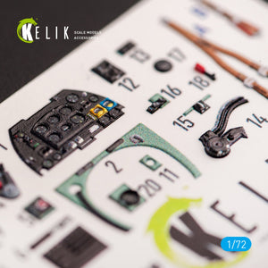 KELIK K72050 SPITFIRE F.MK.22 - INTERIOR 3D DECALS FOR AIRFIX KIT 1/72 – immagine 2