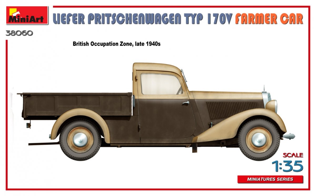 MiniArt 38060 LIEFER PRITSCHENWAGEN TYP 170V FARMER CAR 1/35 – imagen 11