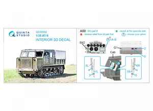 Quinta Studio QD35092 AT-S 3D-Printed &amp;amp; coloured Interior on decal paper (Trumpeter) 1/35 – Bild 2