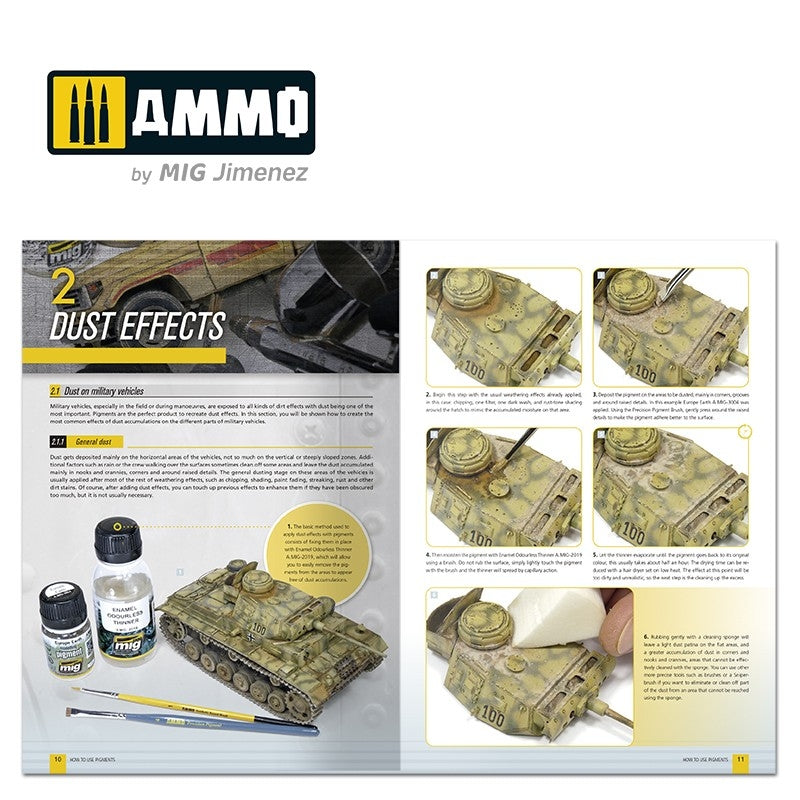 Ammo of Mig 6293 How to use Pigments - AMMO Modelling Guide (English) – immagine 3