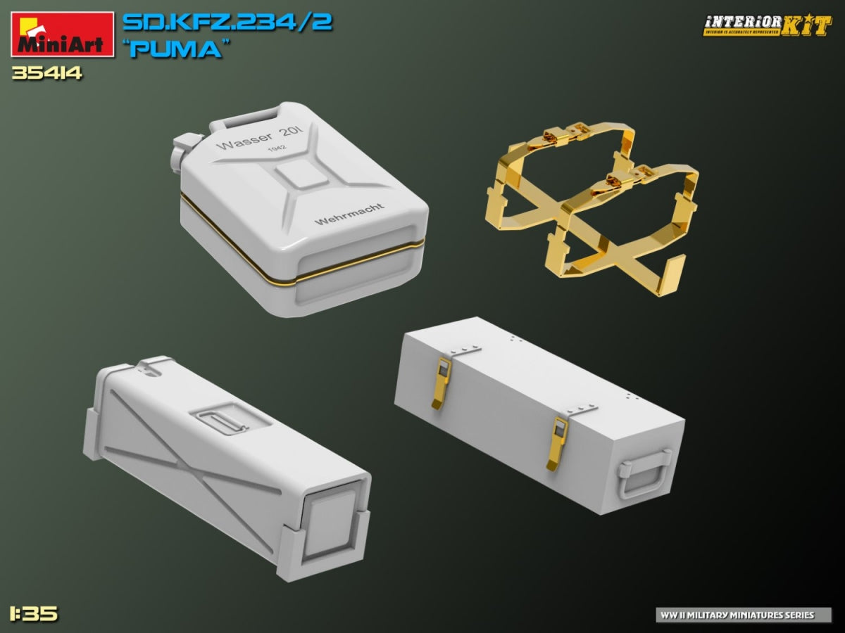 MiniArt 35414 Sd.Kfz. 234/2 PUMA. INTERIOR KIT 1/35 – image 29