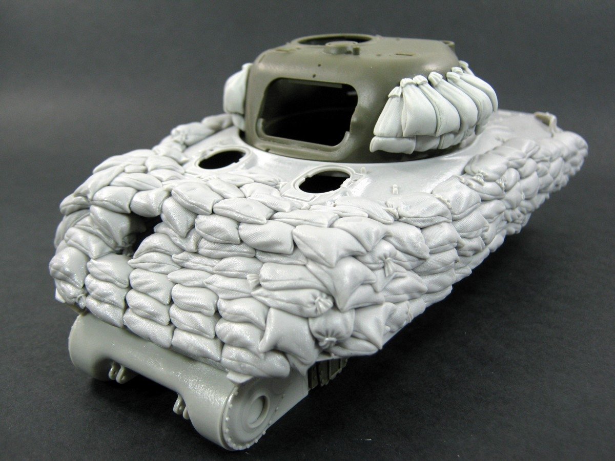 Panzer Art RE35-139 Heavy sand armor for M4A1 tank (Early hull) 1/35 – image 2