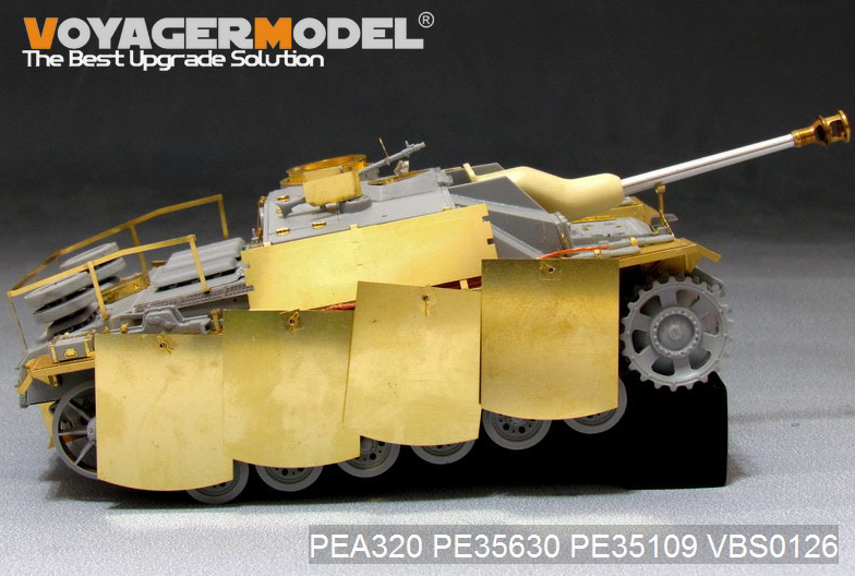 Maquette Voyager PEA320 StuG.III Ausf.G allemand de la Seconde Guerre mondiale, version finale, jupes de blindage latérales pivotantes (pour DRAGON), échelle 1/35 – image 9