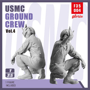 Gloria F35004 USMC Ground Crew Type 4 3D Printed Figures 1/35 – zdjęcie 2